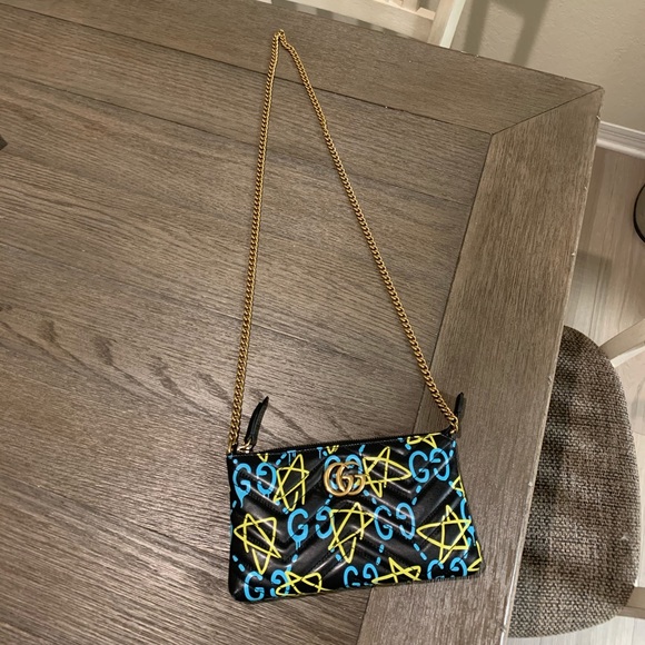 LIKE NEW Gucci Marmont Ghost Wallet on Chain - Picture 6 of 6